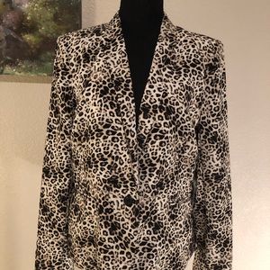 Vince Camino animal print blazer
